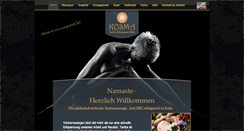 Desktop Screenshot of kosmamassagen.de